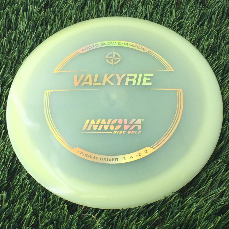 Innova Proto Glow Champion Valkyrie with Burst Logo Stock Stamp - 175g - Translucent Glow