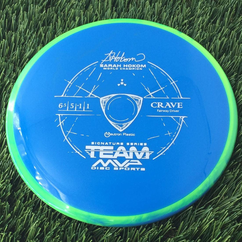 Axiom Neutron Crave with Sarah Hokom World Champion Signature Series Team MVP Stamp - 157g Blue