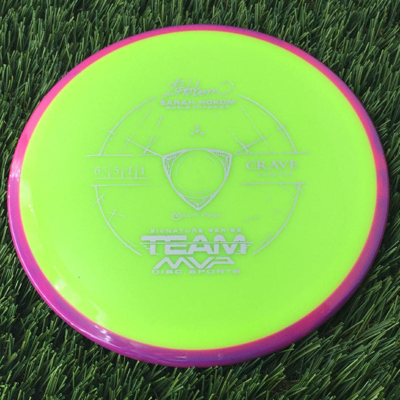 Axiom Neutron Crave with Sarah Hokom World Champion Signature Series Team MVP Stamp - 157g Yellow