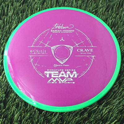 Axiom Neutron Crave with Sarah Hokom World Champion Signature Series Team MVP Stamp - 161g Purple