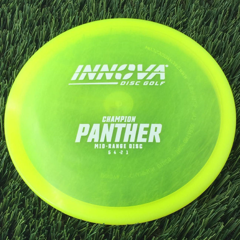 Innova Champion Panther with Burst Logo Stock Stamp - 175g - Translucent Yellow