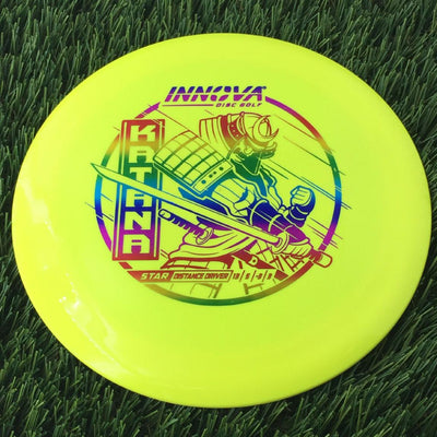 Innova Star Katana with Burst Logo Stock Stamp - 175g Yellow