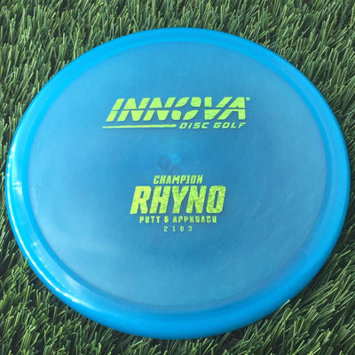 Innova Champion Rhyno with Burst Logo Stock Stamp - 172g - Translucent Blue