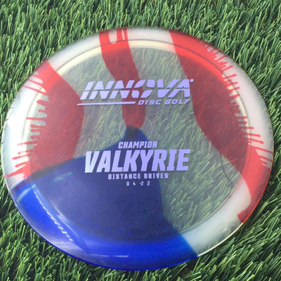 Innova Champion I-Dye Valkyrie with Burst Logo Stock Stamp - 175g - Translucent Flag