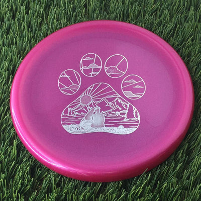 Kastaplast K1 Hard Berg X with Stacie Rawnsley Tour Series 2024 - Pawprint Sunset Stamp - 175g Purple