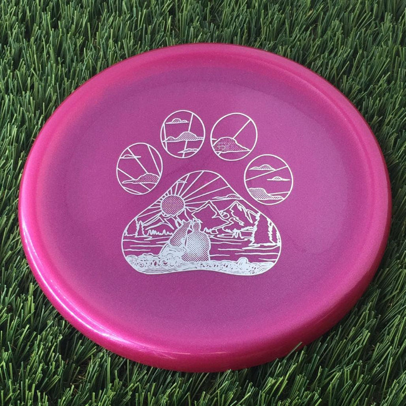 Kastaplast K1 Hard Berg X with Stacie Rawnsley Tour Series 2024 - Pawprint Sunset Stamp - 174g Purple