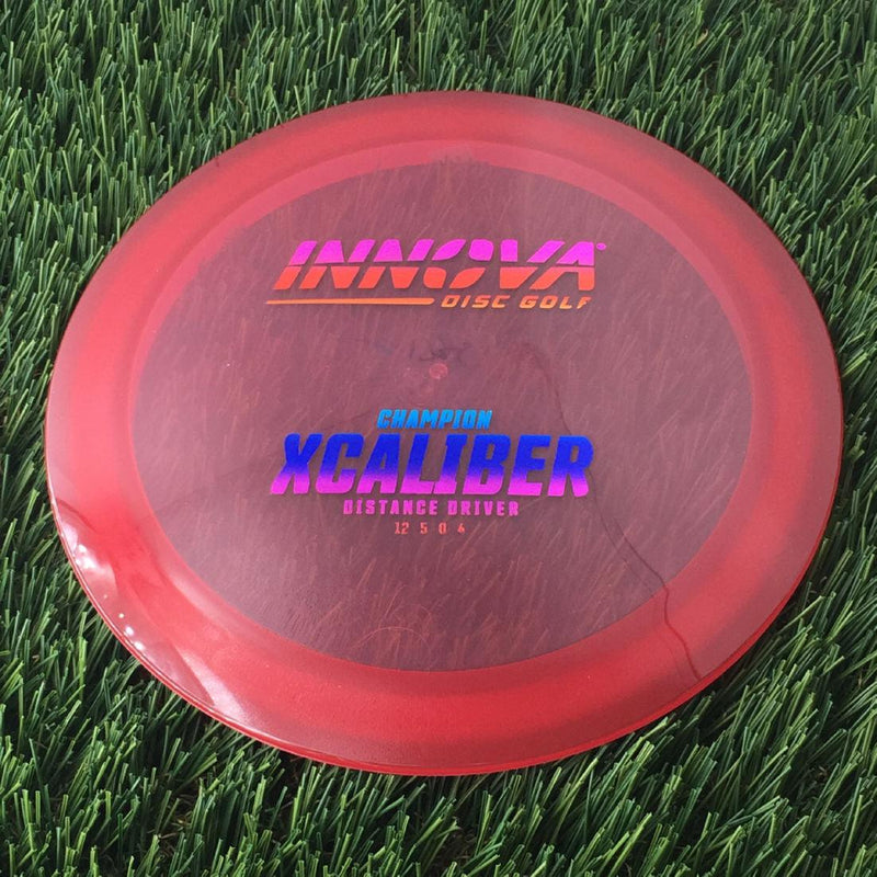 Innova Champion Xcaliber with Burst Logo Stock Stamp - 175g - Translucent Red