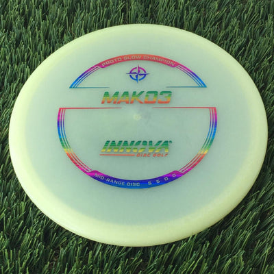 Innova Proto Glow Champion Mako3 with Burst Logo Stock Stamp - 164g - Translucent Glow