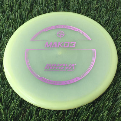 Innova Proto Glow Champion Mako3 with Burst Logo Stock Stamp - 180g - Translucent Glow