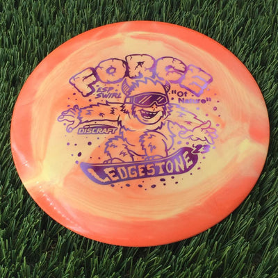 Discraft ESP Swirl Force with 2023 Ledgestone Edition - Wave 1 Stamp - 174g Orange