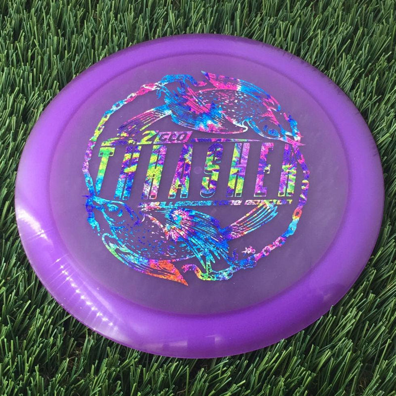 Discraft Elite Z Glow Thrasher with 2023 Ledgestone Edition - Wave 2 Stamp - 174g - Translucent Purple