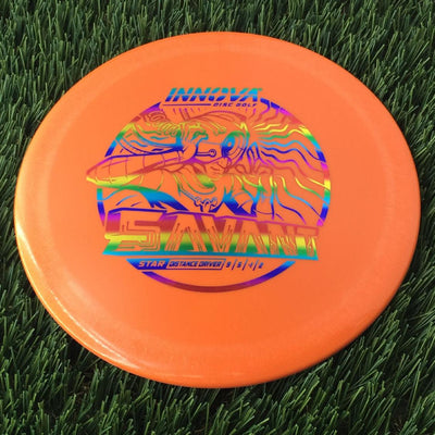 Innova Star Savant with Burst Logo Stock Stamp - 163g Orange