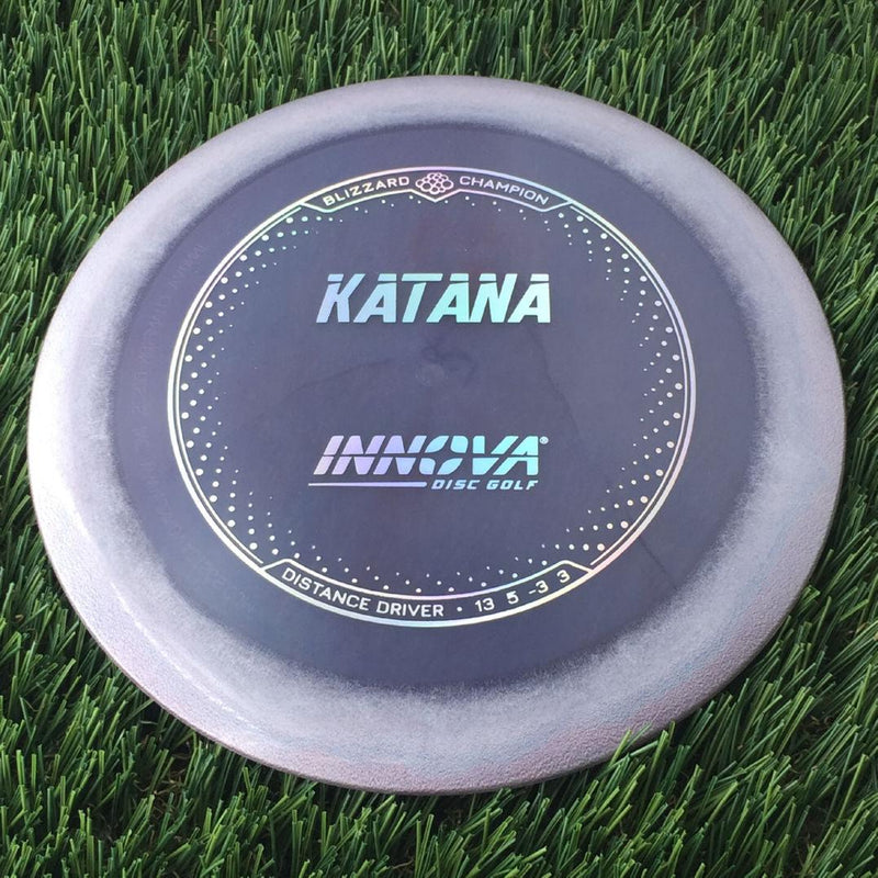 Innova Champion Blizzard Katana with Burst Logo Stock Stamp - 158g - Translucent Muted Purple