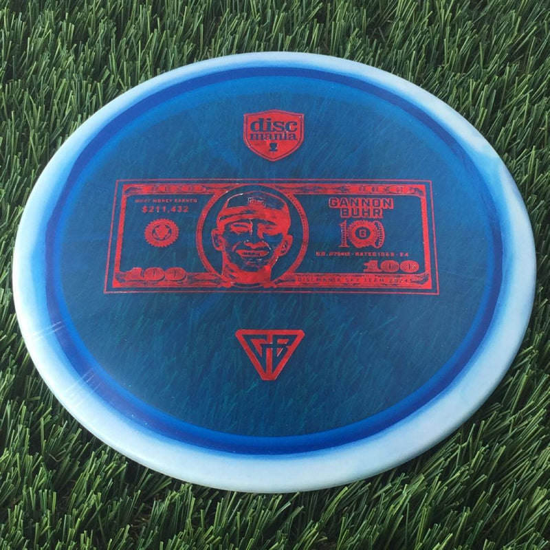 Discmania Horizon C-Line Metal Flake FD3 with Gannon Buhr - Most Money Earned in a Season $211,432 - Dollar Bill - GB Stamp - 175g - Translucent Blue