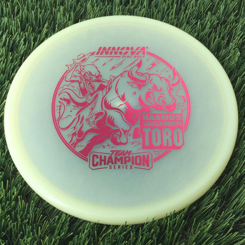 Innova Proto Glow Champion Toro with Rasmus Saukkoriipi Team Champion Series 2025 Stamp - 175g - Translucent Glow