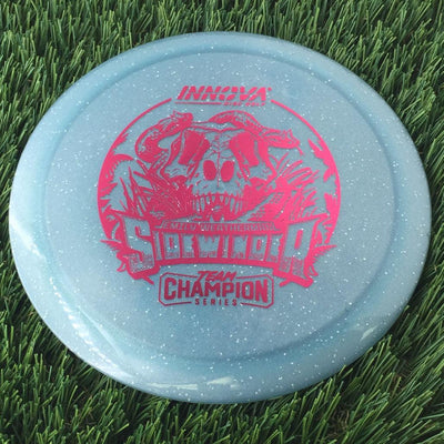 Innova Moondust Champion Sidewinder with Emily Weatherman Team Champion Series 2025 Stamp - 171g - Translucent Muted Blue