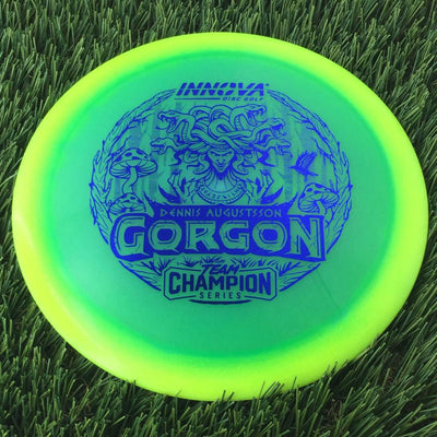 Innova Proto Glow Halo Champion Gorgon with Dennis Augustsson Team Champion Series 2025 Stamp - 175g - Translucent Turquoise Yellow