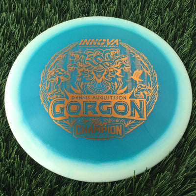 Innova Proto Glow Halo Champion Gorgon with Dennis Augustsson Team Champion Series 2025 Stamp - 175g - Translucent Bluish White