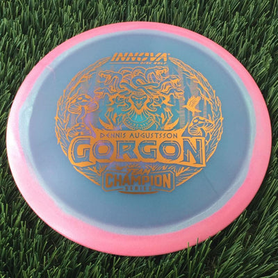 Innova Proto Glow Halo Champion Gorgon with Dennis Augustsson Team Champion Series 2025 Stamp - 175g - Translucent Bluish Pink