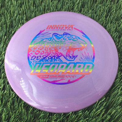 Innova Star Leopard with Burst Logo Stock Stamp - 160g Purple