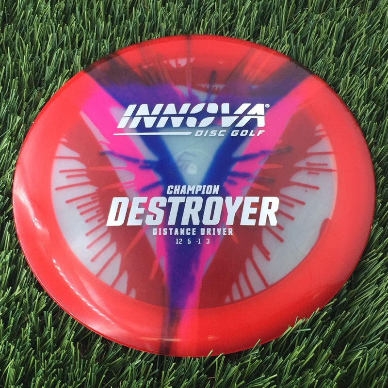 Innova Champion I-Dye Destroyer with Burst Logo Stock Stamp - 175g - Translucent Dyed