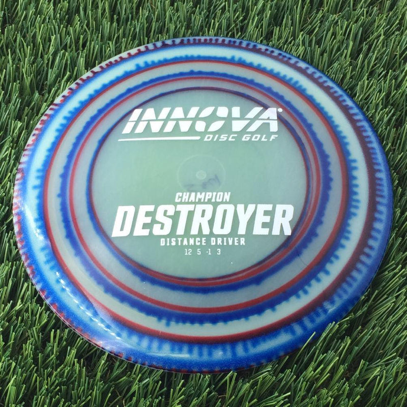 Innova Champion I-Dye Destroyer with Burst Logo Stock Stamp - 175g - Translucent Dyed