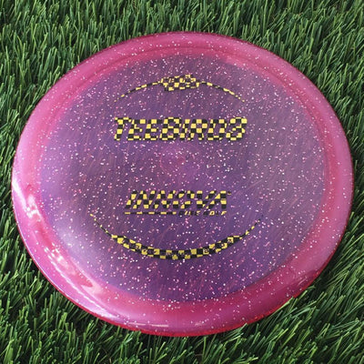 Innova Champion Metal Flake Teebird3 with Burst Logo Stock Stamp - 170g - Translucent Purple