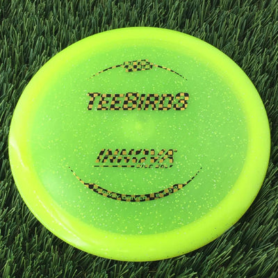 Innova Champion Metal Flake Teebird3 with Burst Logo Stock Stamp - 169g - Translucent Yellow