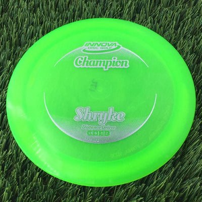 Innova Champion Champion Shryke with Circle Fade Stock Stamp - 172g - Translucent Neon Green