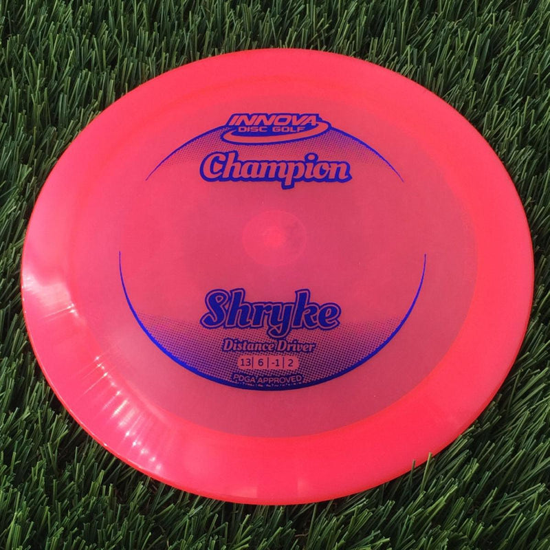 Innova Champion Champion Shryke with Circle Fade Stock Stamp - 175g - Translucent Pink