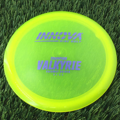 Innova Champion Valkyrie with Burst Logo Stock Stamp - 155g - Translucent Yellow