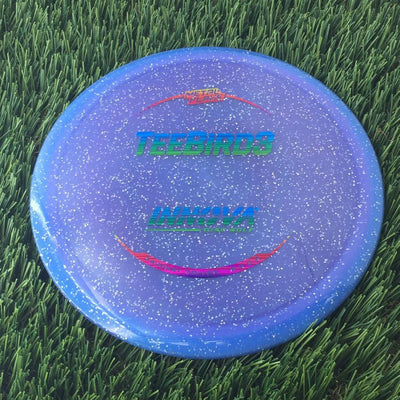 Innova Champion Metal Flake Teebird3 with Burst Logo Stock Stamp - 171g - Translucent Purple