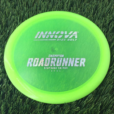 Innova Champion Roadrunner with Burst Logo Stock Stamp - 144g - Translucent Neon Green