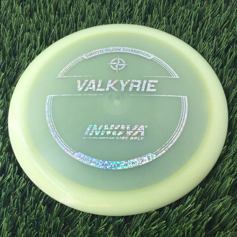 Innova Proto Glow Champion Valkyrie with Burst Logo Stock Stamp - 163g - Translucent Glow