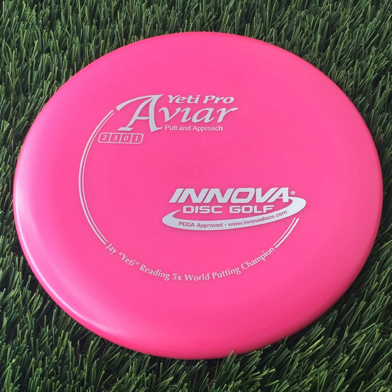 Innova Pro Yeti Aviar with Jay Yeti Reading 5x World Putting Champion Stamp - 154g Pink