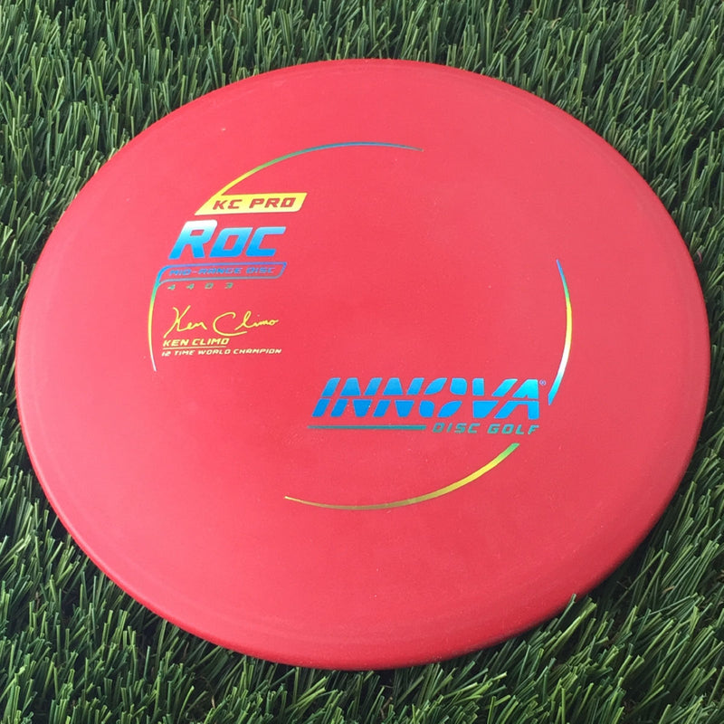 Innova Pro KC Roc with Ken Climo 12 Time World Champion Burst Logo Stamp - 180g Red