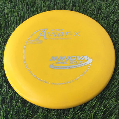 Innova Pro JK Aviar-x with Juliana Korver 5x PDGA Women's World Disc Golf Champion Stamp - 158g Yellow