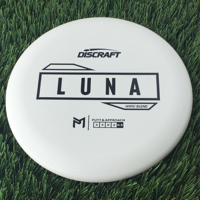 Discraft Putter Line Hard Luna with PM Logo Stock Stamp Stamp - 171g White