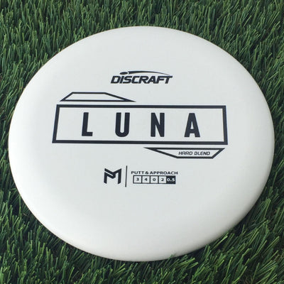 Discraft Putter Line Hard Luna with PM Logo Stock Stamp Stamp - 170g White