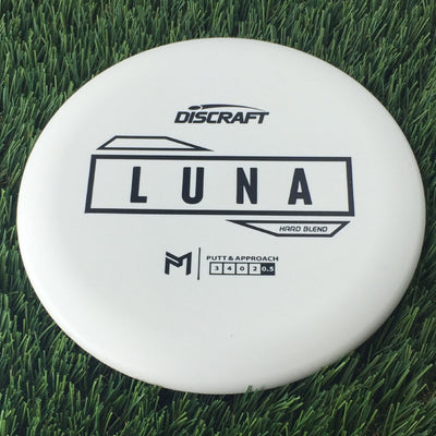 Discraft Putter Line Hard Luna with PM Logo Stock Stamp Stamp - 171g White