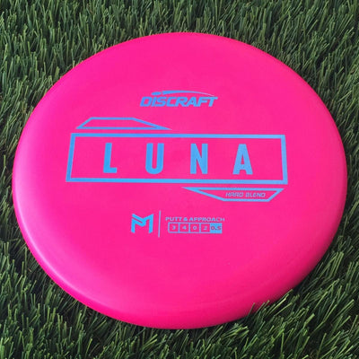 Discraft Putter Line Hard Luna with PM Logo Stock Stamp Stamp - 169g Pink