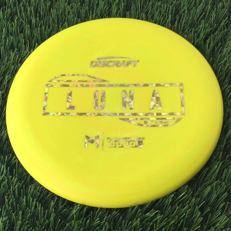 Discraft Putter Line Soft Luna with PM Logo Stock Stamp Stamp - 174g Yellow