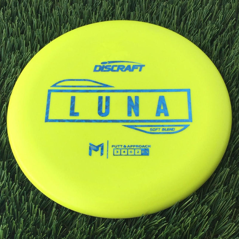 Discraft Putter Line Soft Luna with PM Logo Stock Stamp Stamp - 173g Yellow