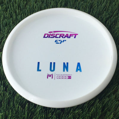 Discraft ESP Luna with Dye Line Blank Top Bottom Stamp - 172g White