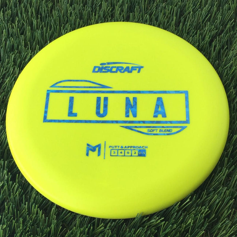 Discraft Putter Line Soft Luna with PM Logo Stock Stamp Stamp - 173g Yellow