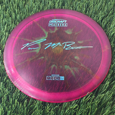 Discraft Elite Z Fly-Dyed Athena with Paul McBeth Large Signature Stamp - 163g - Translucent Dyed