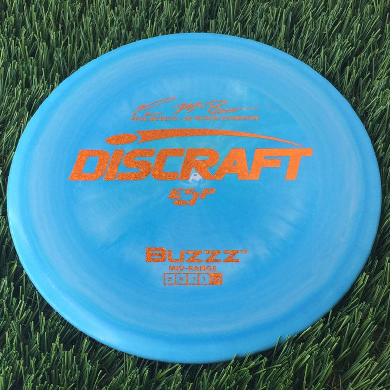 Discraft ESP Buzzz with Paul McBeth - 6x World Champion Signature Stamp - 166g Blue