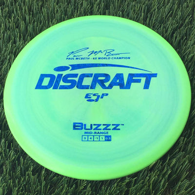 Discraft ESP Buzzz with Paul McBeth - 6x World Champion Signature Stamp - 166g Green