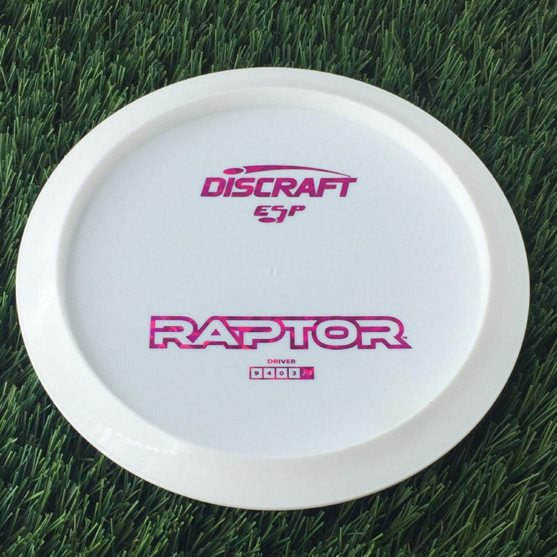 Discraft ESP Raptor with Dye Line Blank Top Bottom Stamp - 169g White