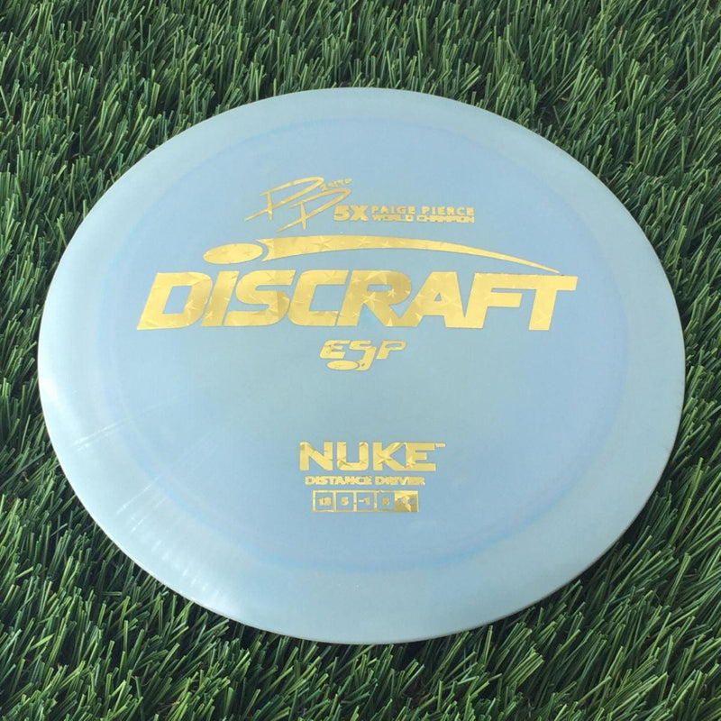 Discraft ESP Nuke with PP 29190 5X Paige Pierce World Champion Stamp - 166g Pale Blue